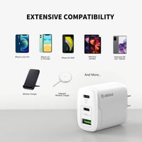 Esoulk 40W Fast Wall Charger Support USB-C & QC Fast Charging.