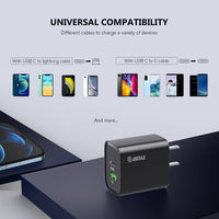 Esoulk 20W PD and QC Fast Wall Charger for USB Type C and USB PD.