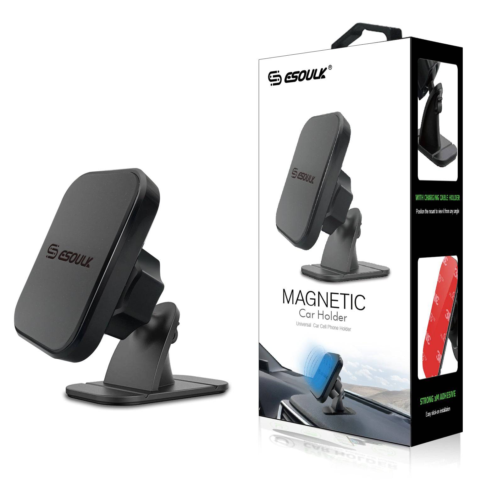 Esoulk Magnetic Car Phone Holder with Easy stick-on installation.