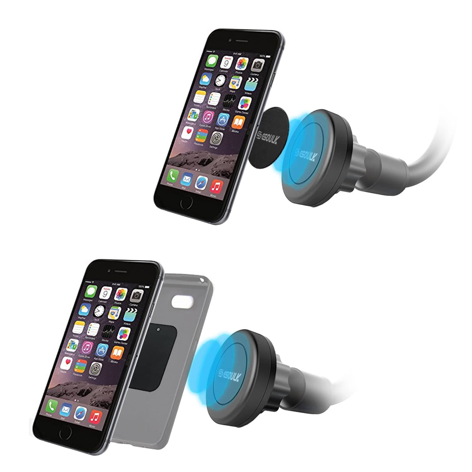 Esoulk Magnetic Phone Holder for Car with Long Arm.