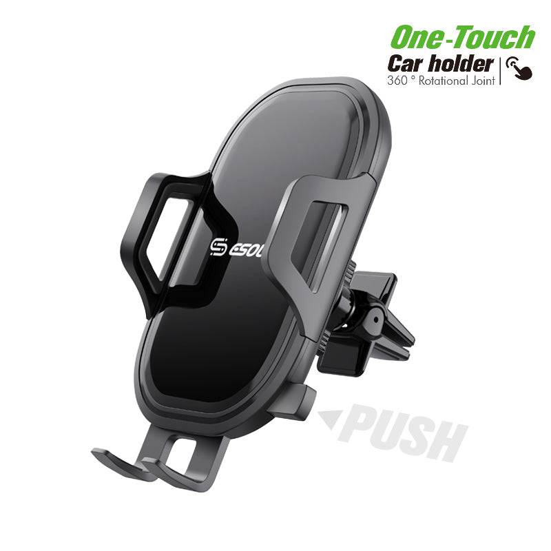 Esoulk Universal Air Vent Car Mount Phone Holder only one touch to lock and release.