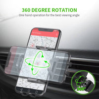Esoulk Universal Air Vent Car Mount Phone Holder only one touch to lock and release.