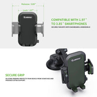 Esoulk Universal Dashboard Car Holder Car Mount for iPhone models and Android Devices.