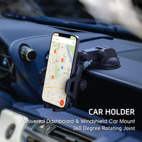 Esoulk Universal Dashboard Car Holder Car Mount for iPhone models and Android Devices.