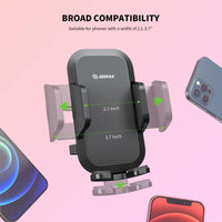 Esoulk Universal Car Mount for smart phones with extended Arm Length 11''.