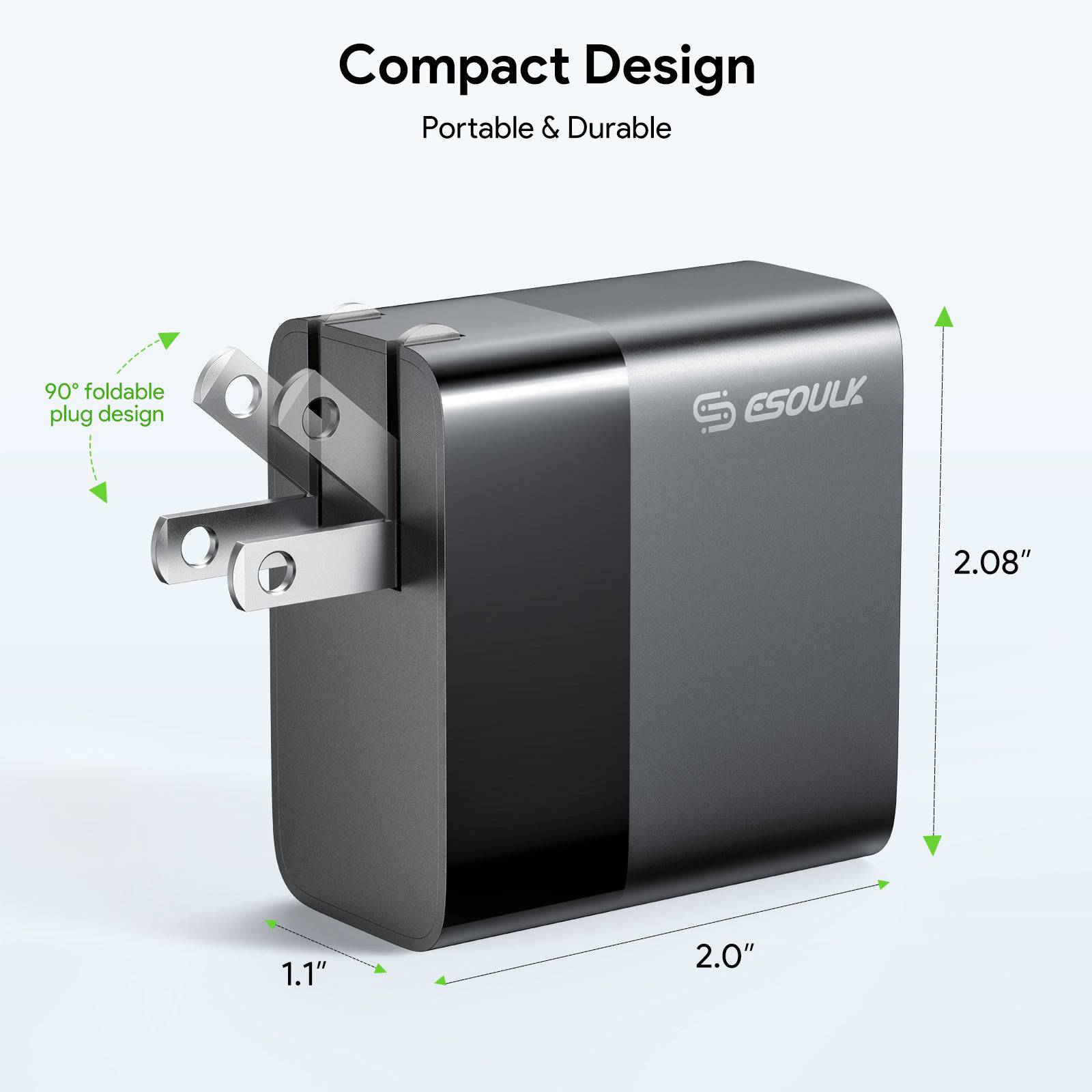 Esoulk 45W PD Fast Wall Charger Dual USB-C.