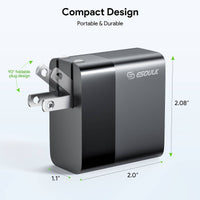 Esoulk 45W PD Fast Wall Charger Dual USB-C.