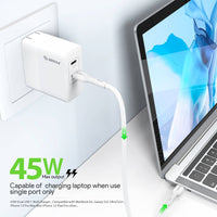 Esoulk 45W PD Fast Wall Charger Dual USB-C.