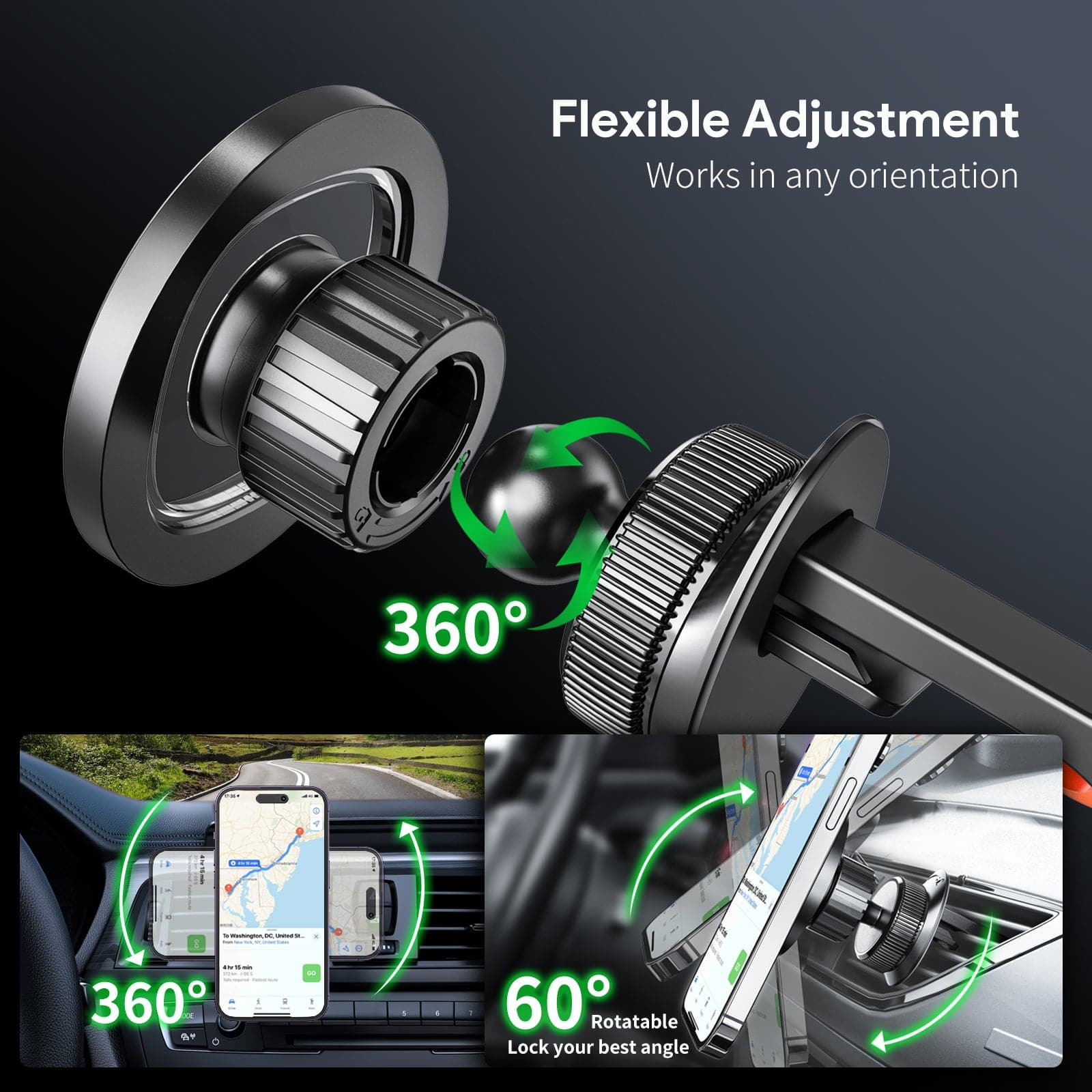 Esoulk Air Vent Magnetic Car Phone Holder.