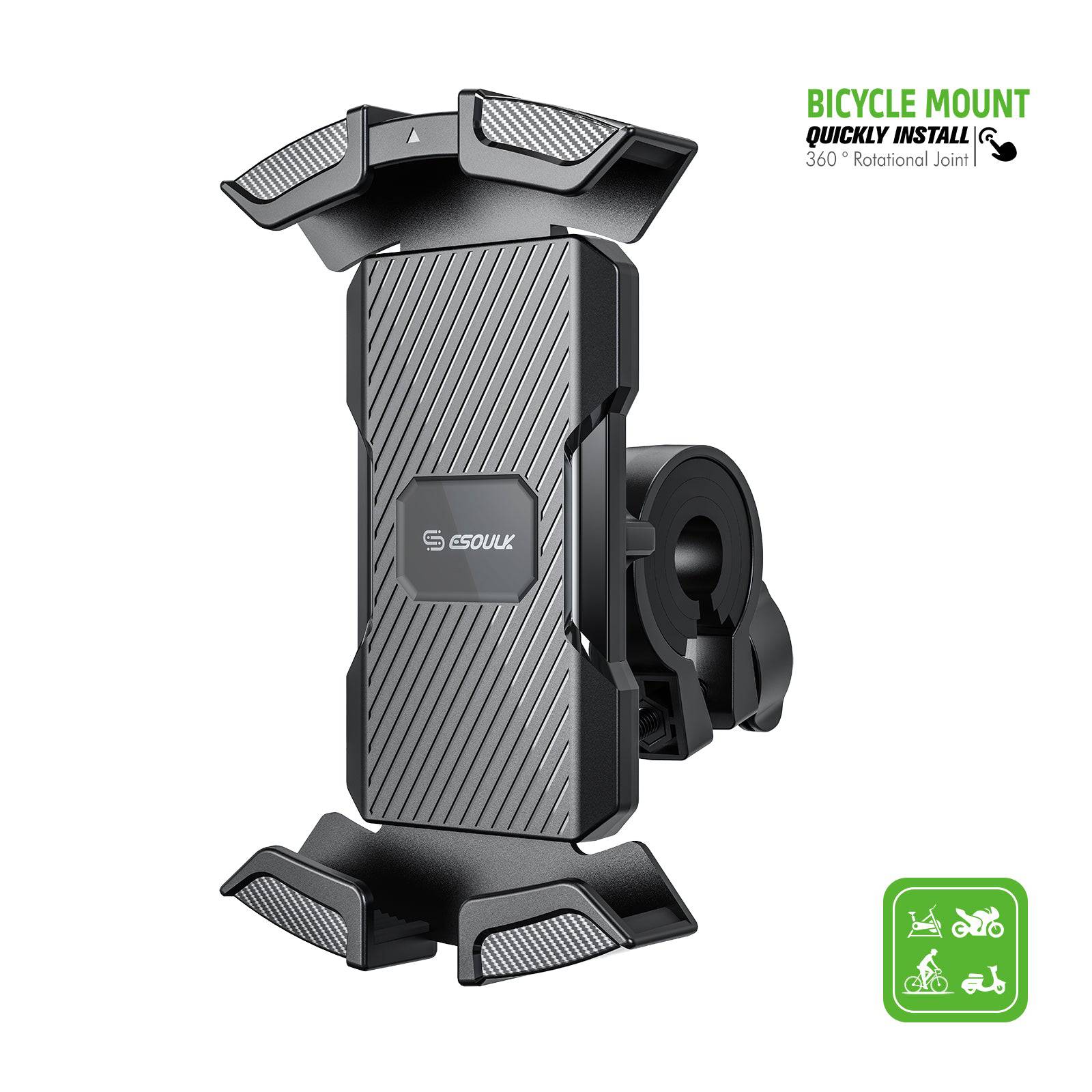 Esoulk Universal Bicycle Mount for Smart Phone Devices.