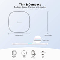 Esoulk 15W Wireless Fast Charger Pro with 5ft Cable.