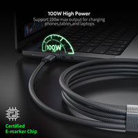 Esoulk 6.6ft 100W USB Type C to Type C Data Sync Cable.