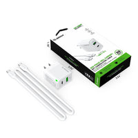 Esoulk 30W PD &QC Fast Charge Wall Charger with 5ft USB-C to USB-C Cable.