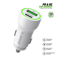 Esoulk Fast Car Charger with PD30W and QC18W Dual Charge.