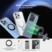Esoulk Air Vent Magnetic Car Holder for iPhone models and Android devices.