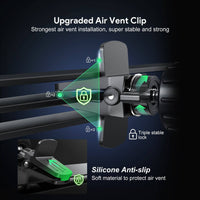 Esoulk Air Vent Magnetic Car Holder for iPhone models and Android devices.