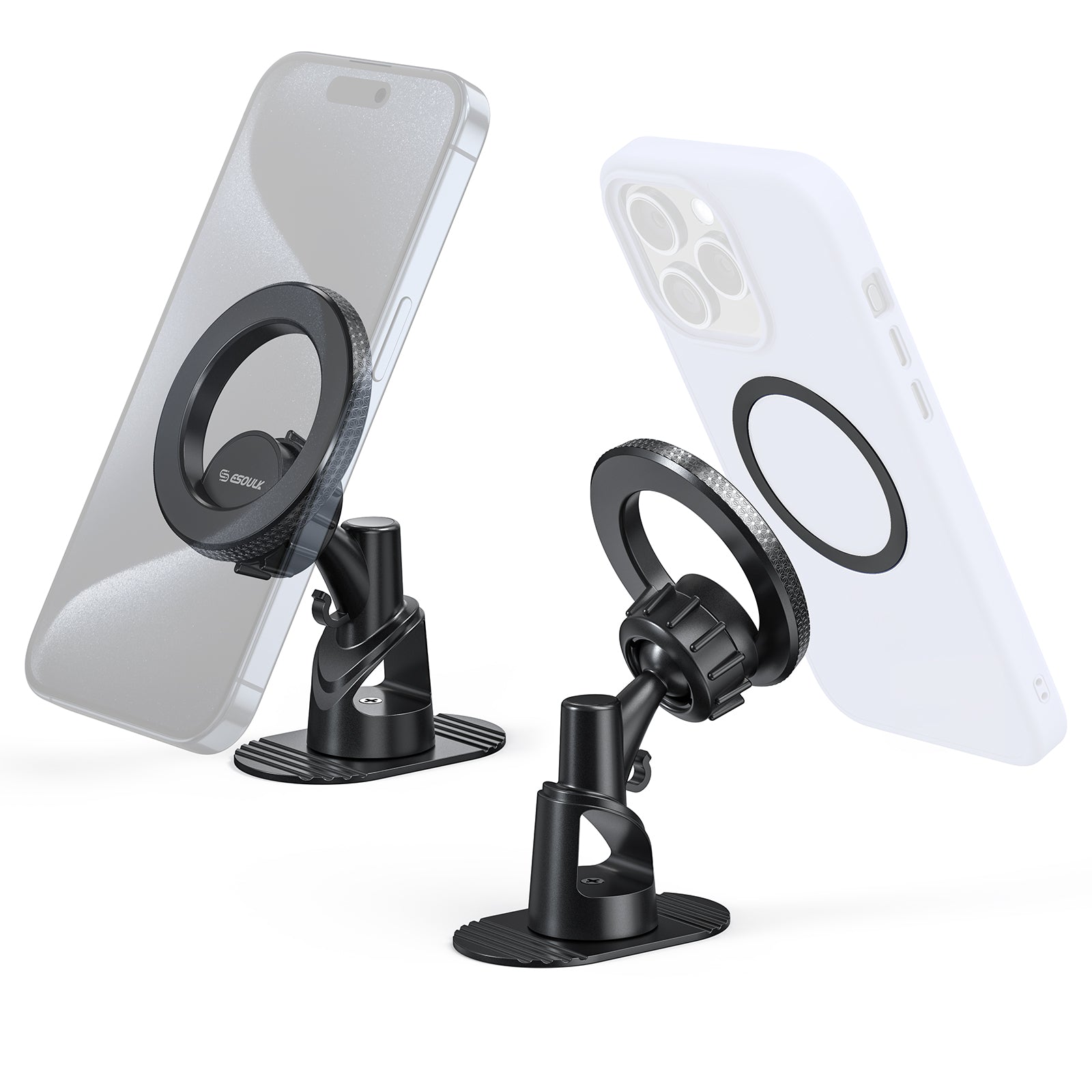 Esoulk Magnetic Car Mount Phone Holder with 360° Rotation.
