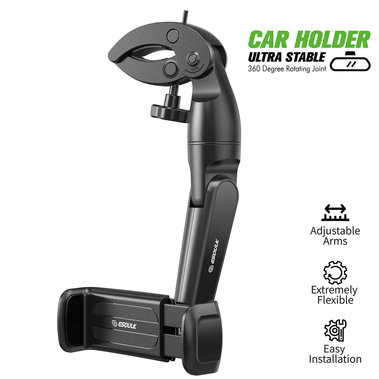 Esoulk Car Rearview Mirror Phone Holder.