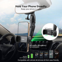 Esoulk Car Rearview Mirror Phone Holder.