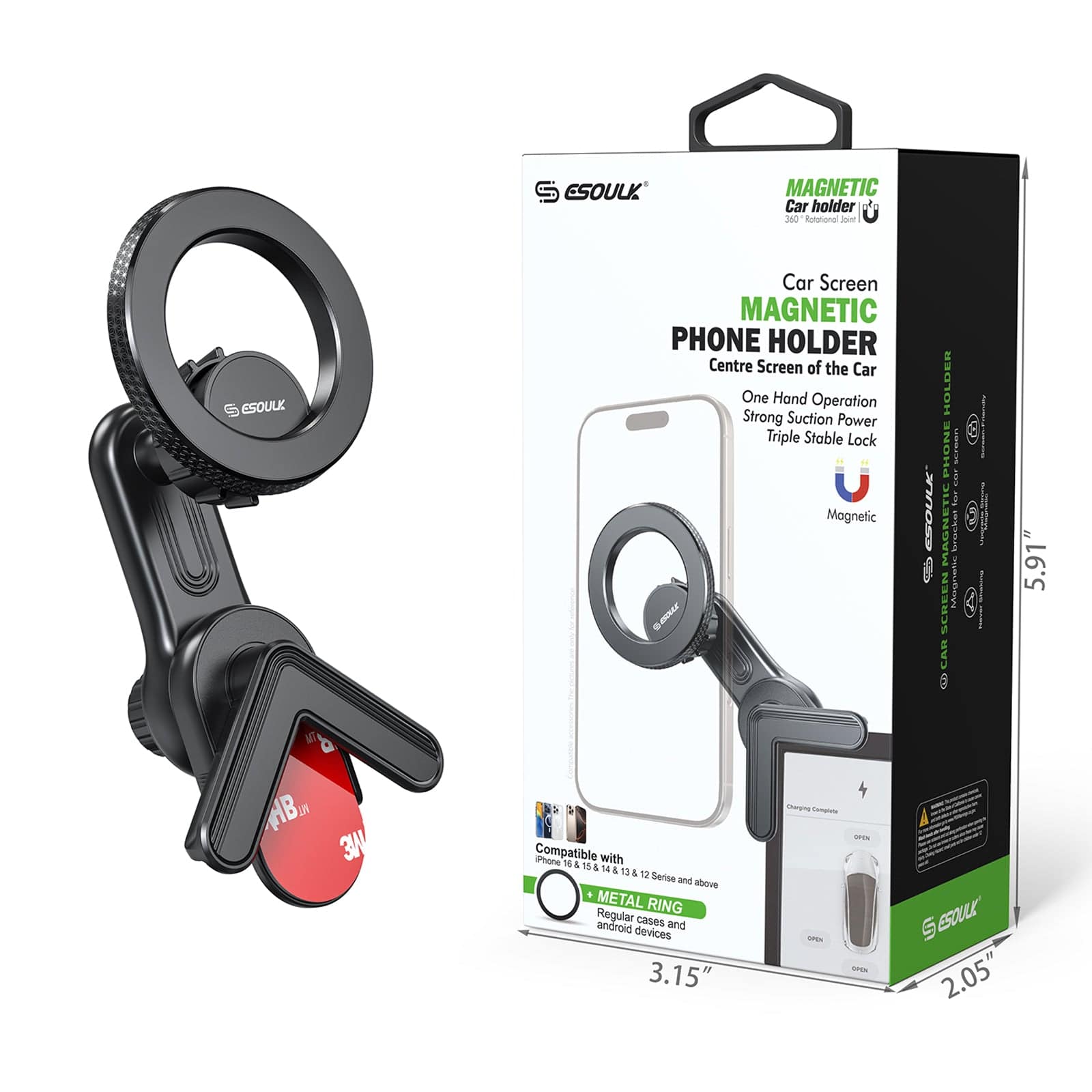 Esoulk Car Screen Magnetic Phone Holder For Tesla.