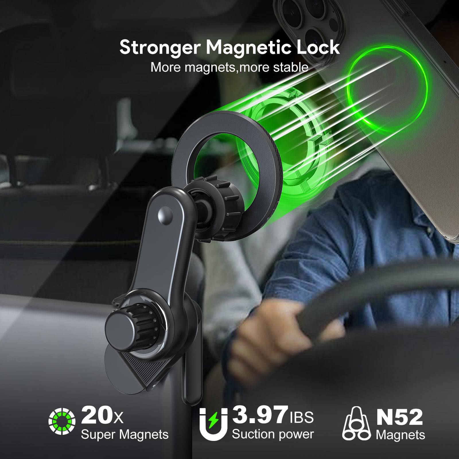 Esoulk Car Screen Magnetic Phone Holder For Tesla.