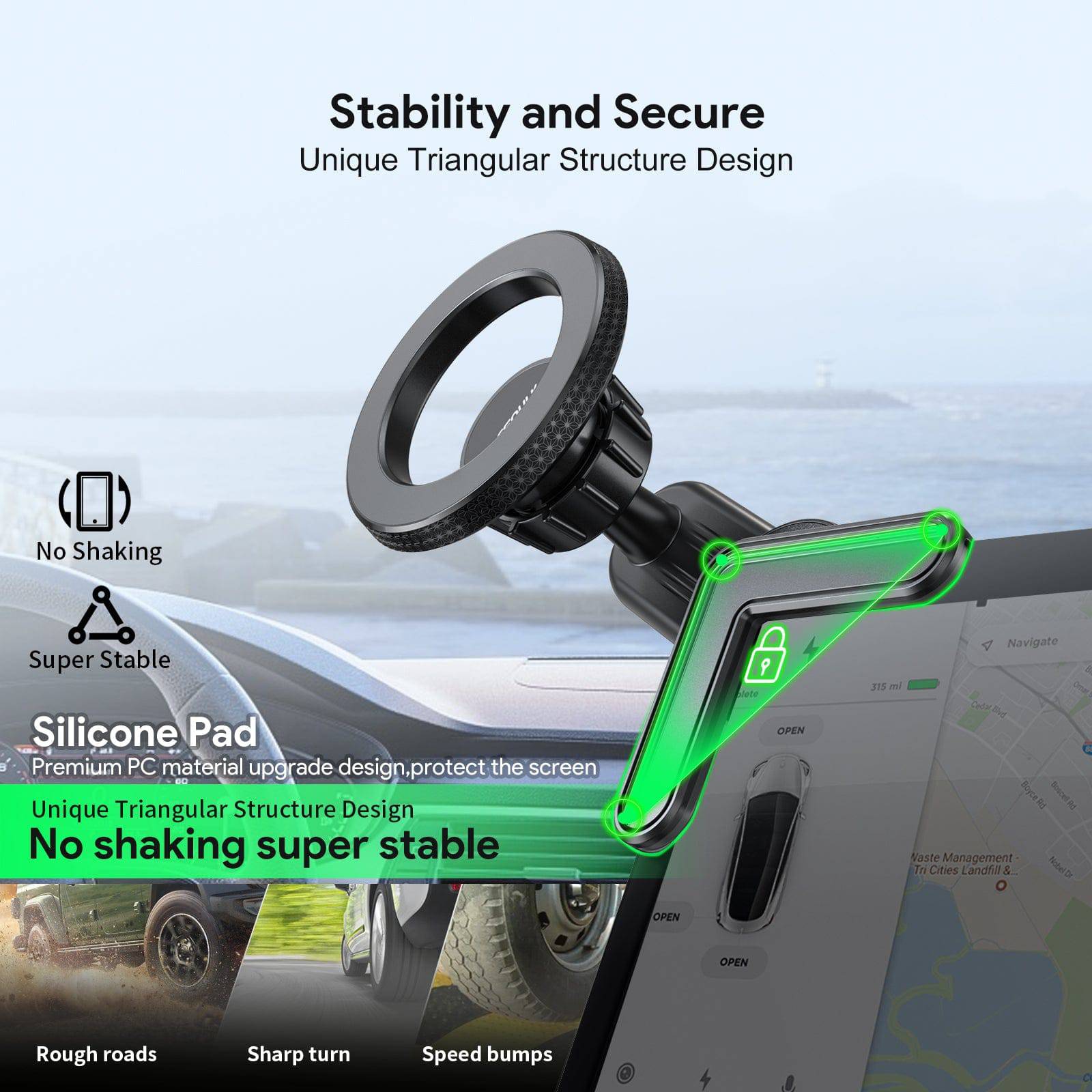Esoulk Car Screen Magnetic Phone Holder For Tesla.