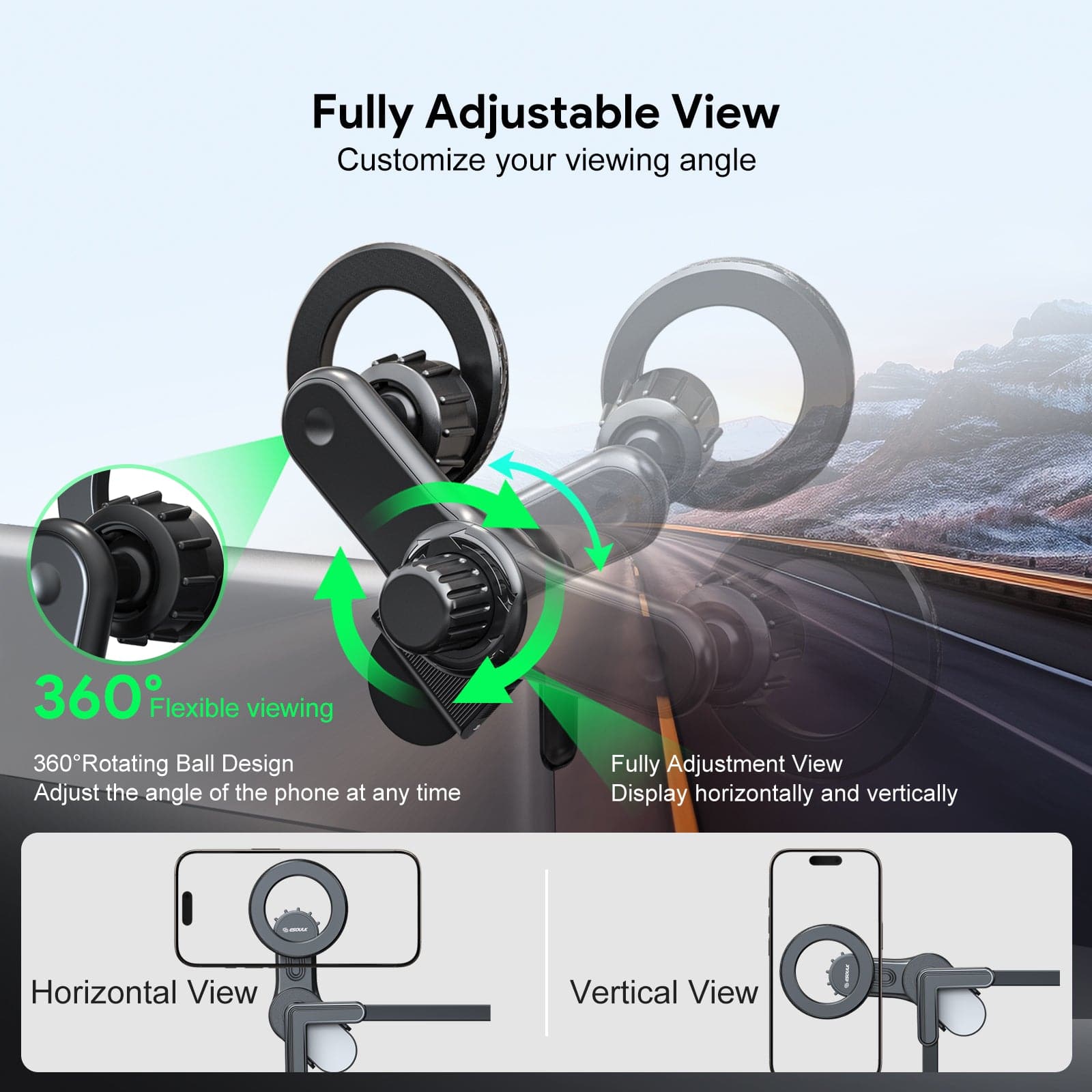 Esoulk Car Screen Magnetic Phone Holder For Tesla.