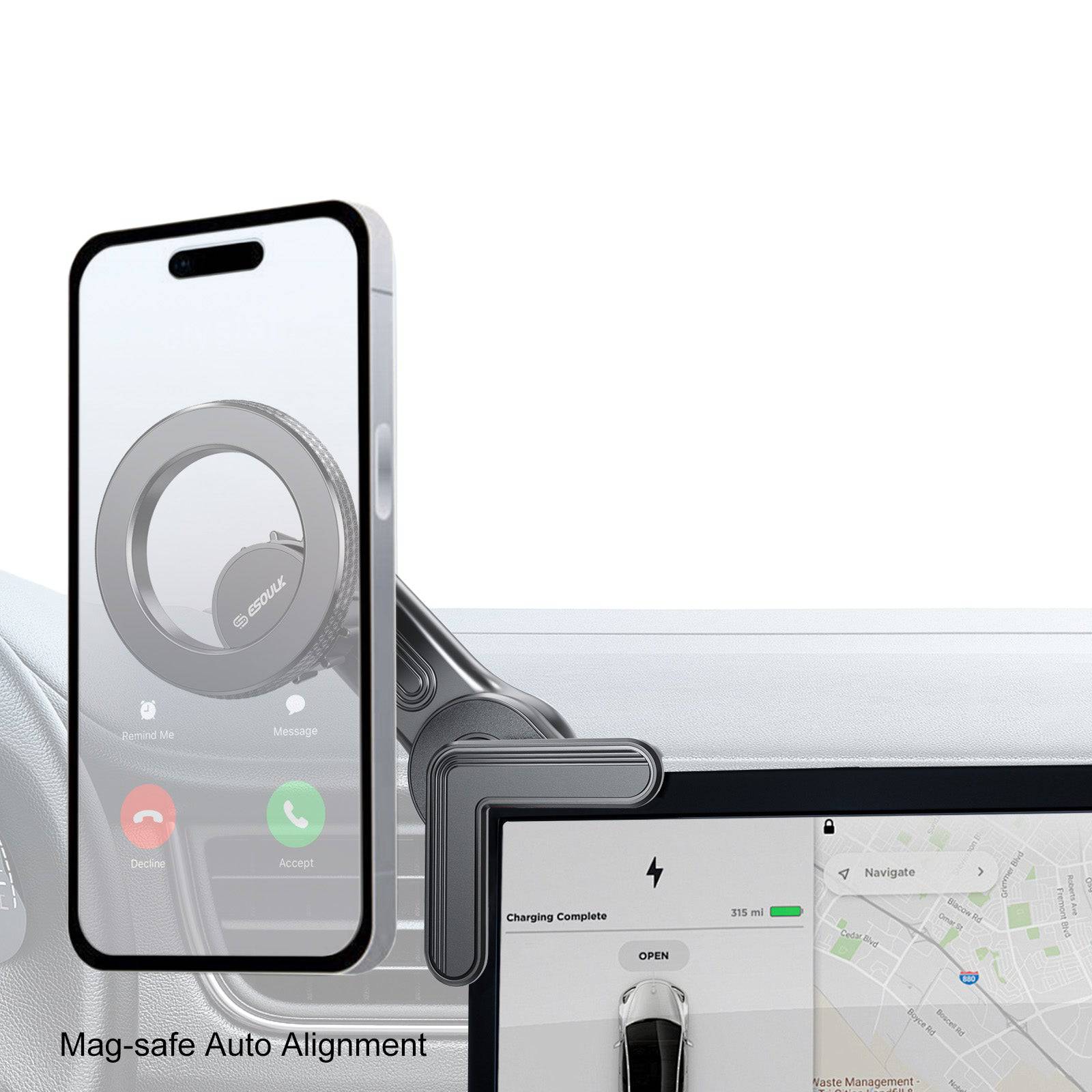 Esoulk Car Screen Magnetic Phone Holder For Tesla.