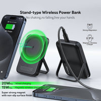 Esoulk Magnetic Power Bank 5000mAh Foldable & Portable Design.