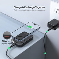 Esoulk Magnetic Power Bank 5000mAh Foldable & Portable Design.
