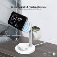Esoulk 3-IN-1 Magnetic Wireless Fast Charger Stand | Multiple Charging Placement Methods.