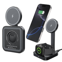 Esoulk 2-in-1 Foldable Magnetic Wireless Charger for Phone and Smart Watch.
