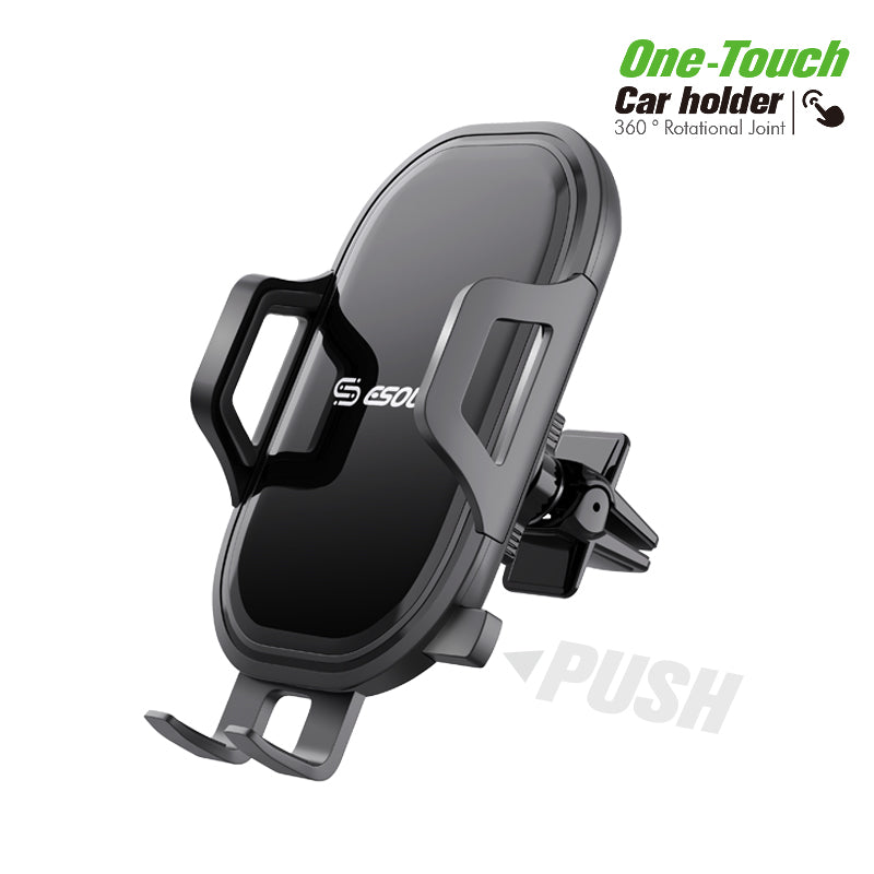 Esoulk Universal Air Vent Car Mount Phone Holder only one touch to lock and release