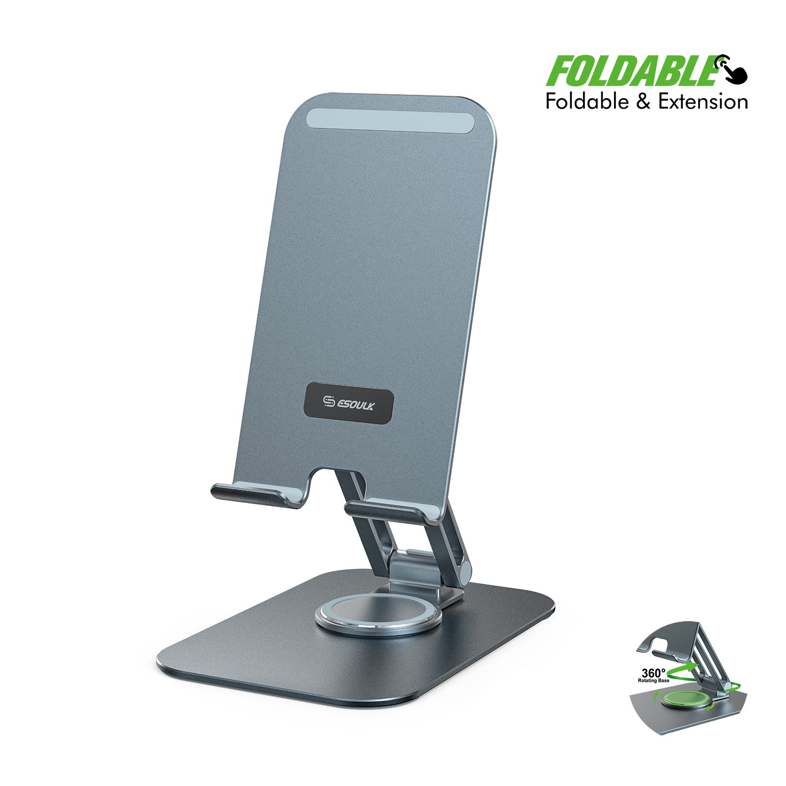 Esoulk Aluminum Alloy Table Stand for Tablets/Smart Phone Devices