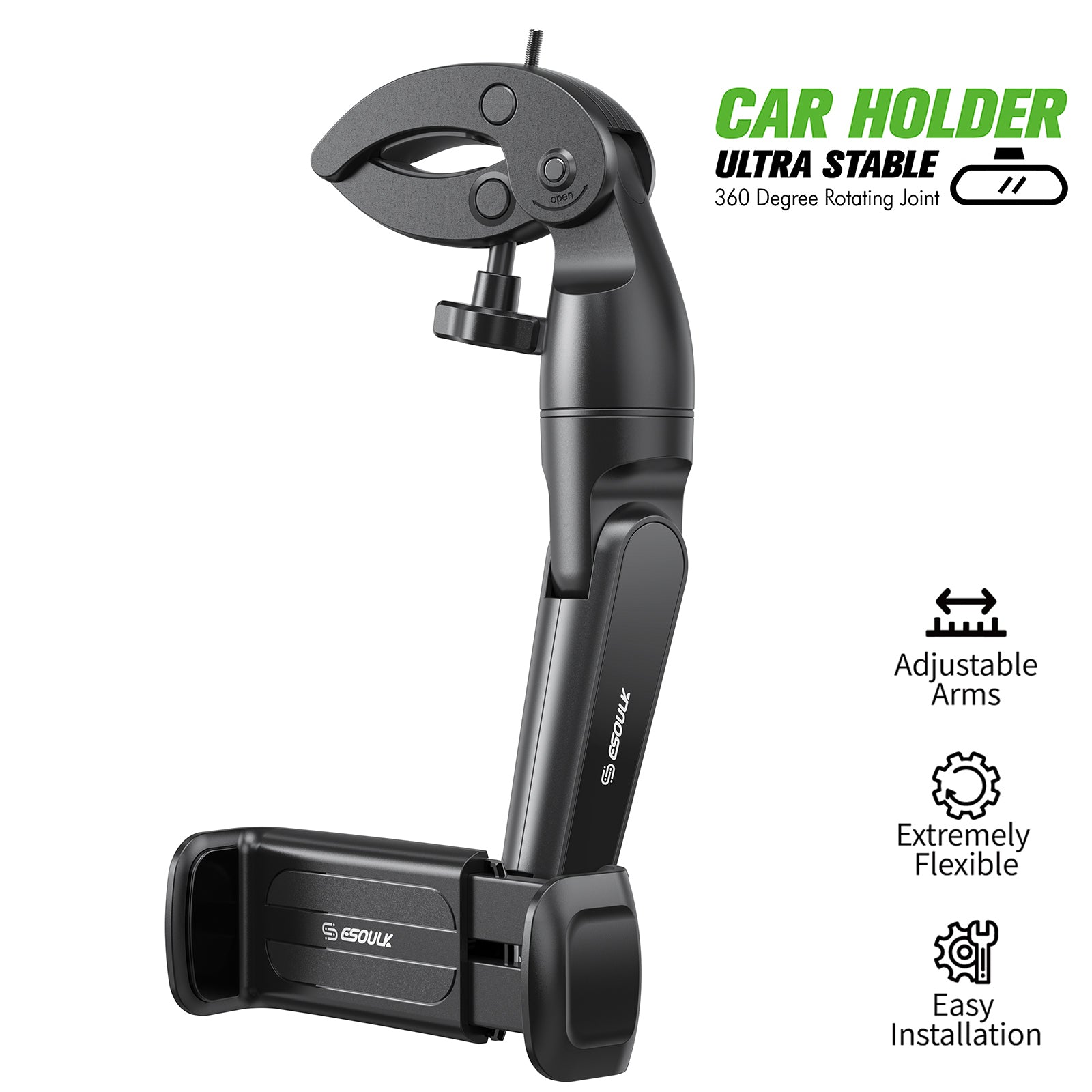 Esoulk Car Rearview Mirror Phone Holder